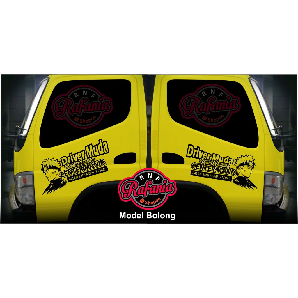 Sticker Pintu truk naruto driver muda sejuta saudara center mania cutting stiker part 1