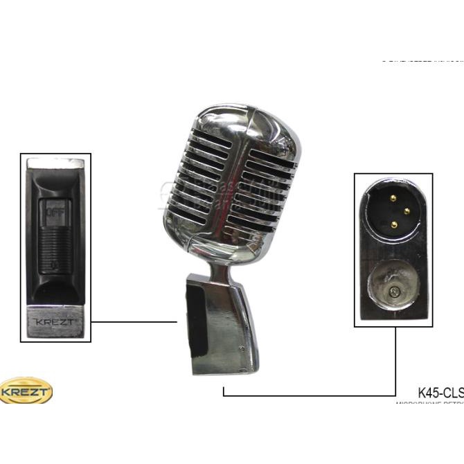 READY COD ORIGINAL MIC RETRO KLASIK - KREZT K45-CLS II