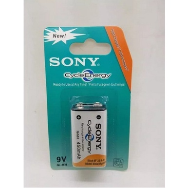 Baterai/Batre/Battery Kotak SONY 9V Rechargeable /Baterai cas SONY