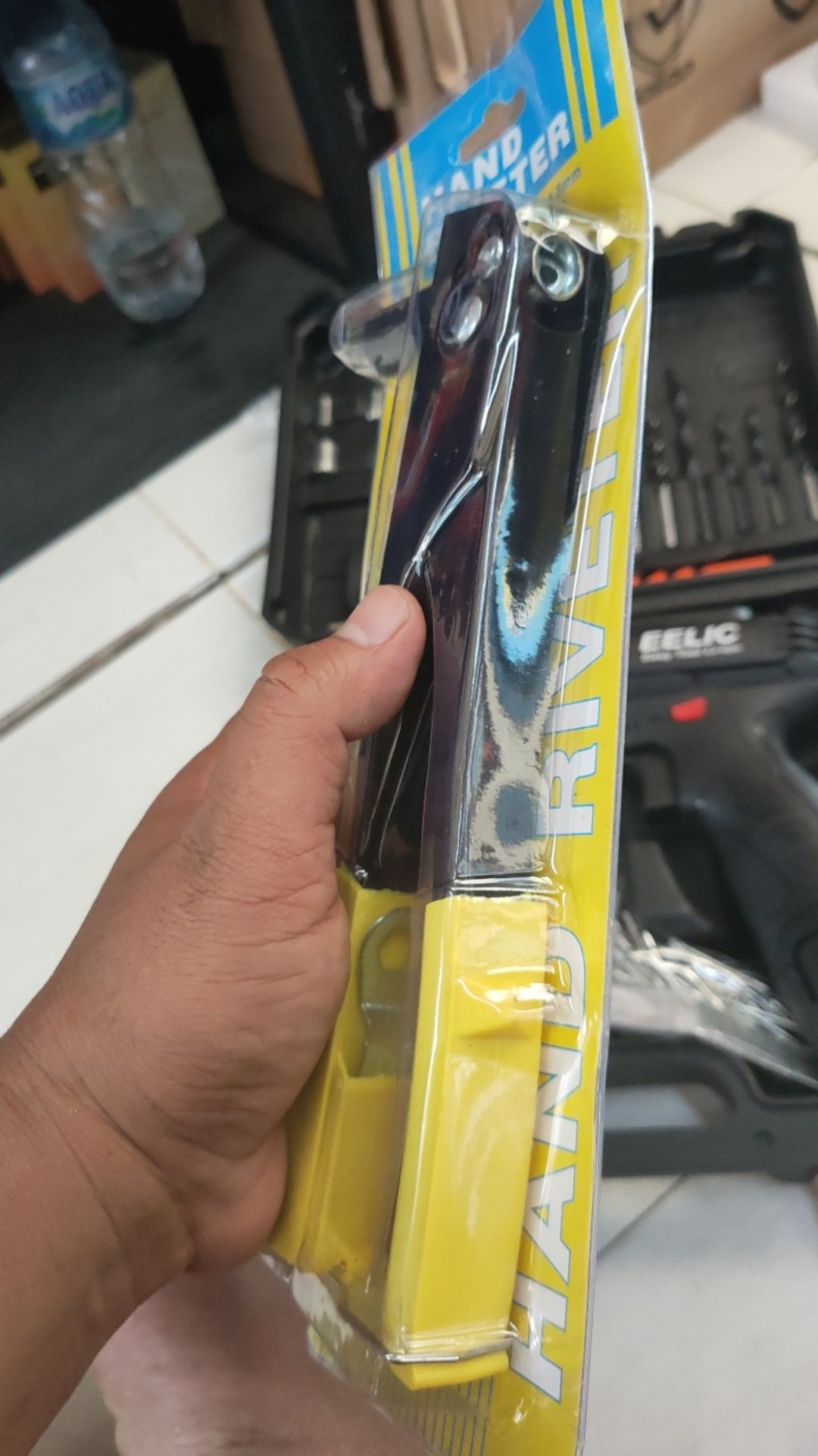 Eelic Tar-w10i Mix Tang Rivet  Hand Reveter 10 Inch + 50 Pcs Paku Tang Rivet Pak-3.2x5mm