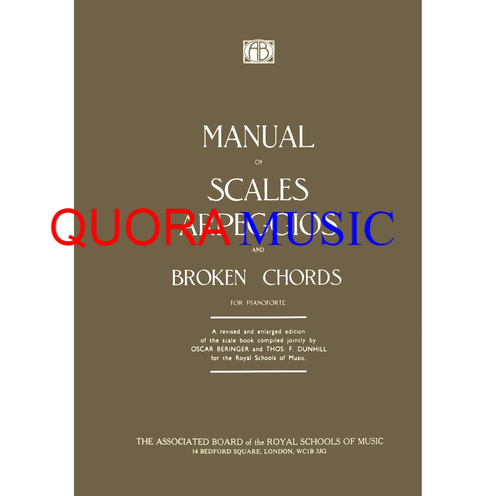 Jual Buku Piano Manual of Scales, Arpeggios & Broken Chords Shopee