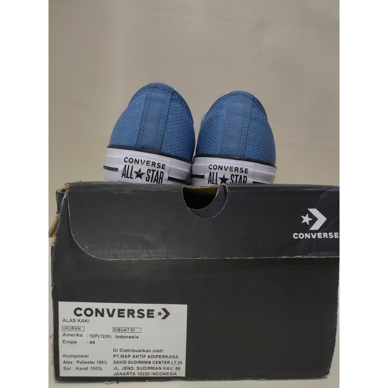 Sepatu Converse All Star Aegean Storm Black White Size 44 Original BNIB