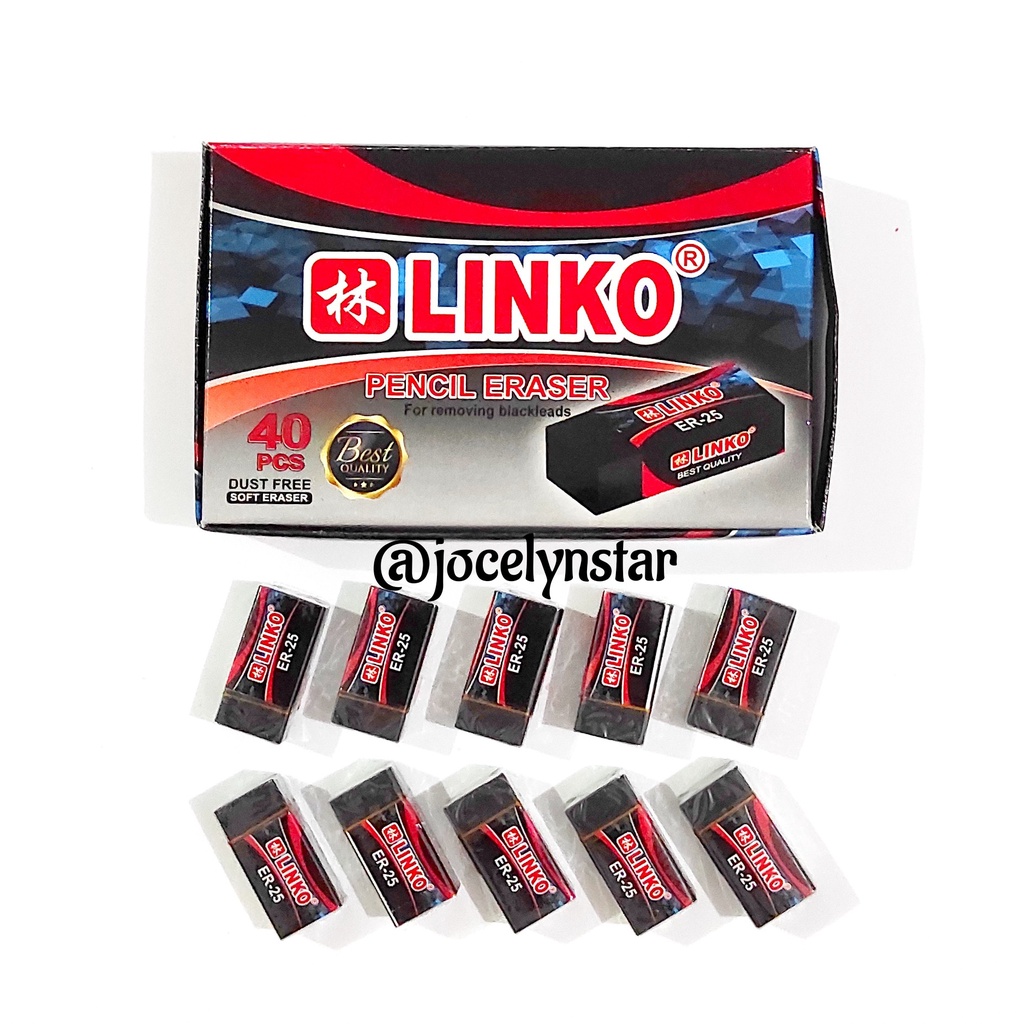 

5 pcs Penghapus linko hitam