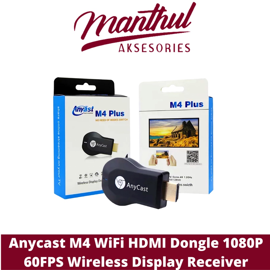 Anycast M4 WiFi HDMI Dongle 1080P 60FPS Wireless Display Receiver