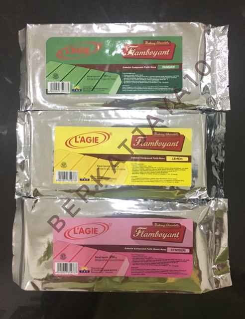 Murah COKLAT Warna FLAMBOYANT 250 Gram dari LAGIE Compound Chocolate Halal MUI