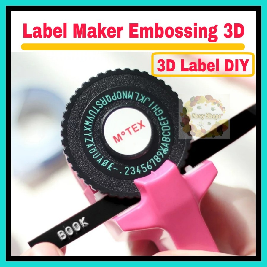 NA - Label Maker Emboss 3D Stiker Label DIY Print Manual