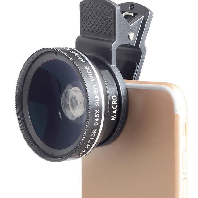 Lensa kamera zoom lensa teleskop ponsel HP - Keemasan B12G