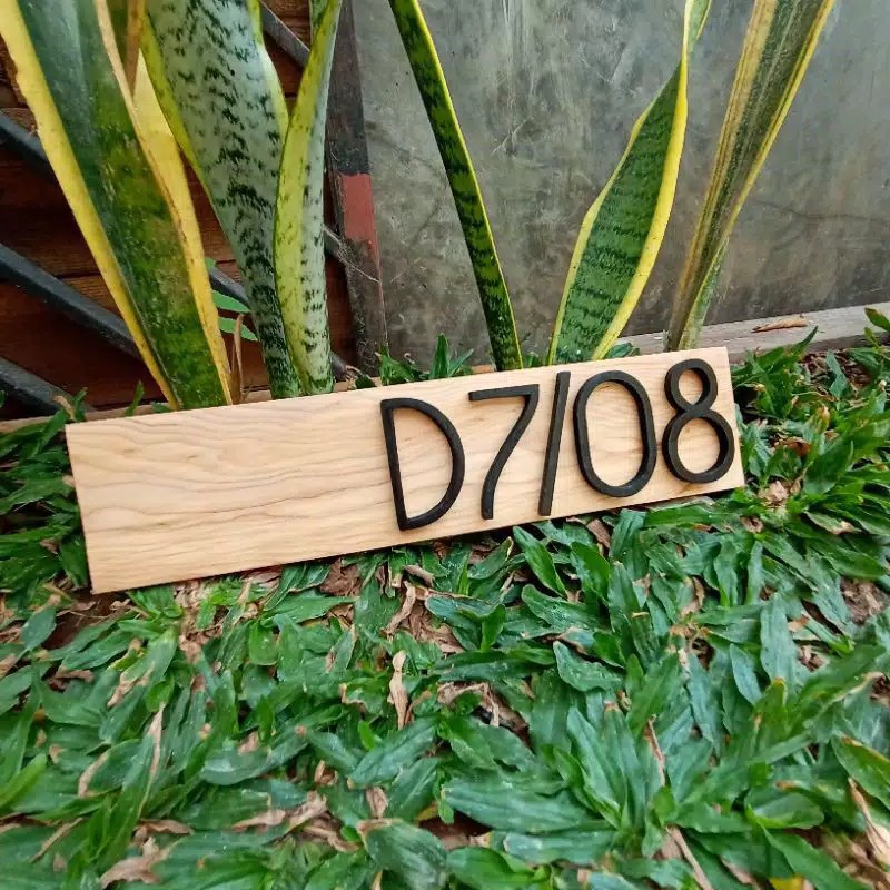 Nomor Rumah Kayu Jati perhutani Papan Nomor Kayu Huruf Timbul Huruf Kayu Huruf Timbul Nomer Rumah