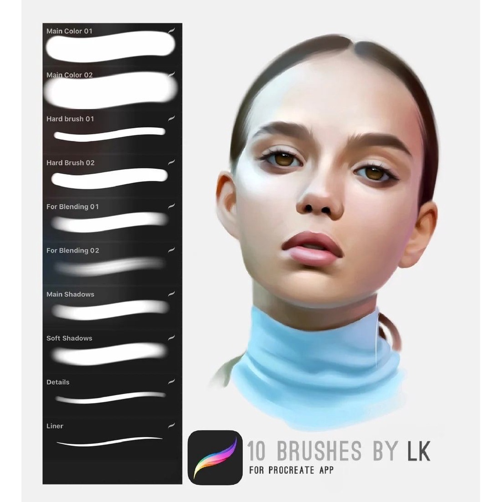 Procreate Brush - LK 10 Portrait Brushes