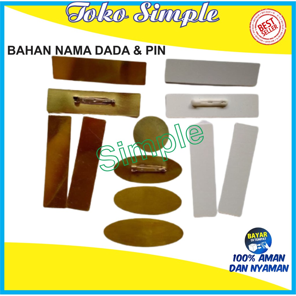 

GROSIR BAHAN NAMA DADA I NAMETAG I KUNINGAN I PENITI I MAGNET I AKRILIK I CUSTOM