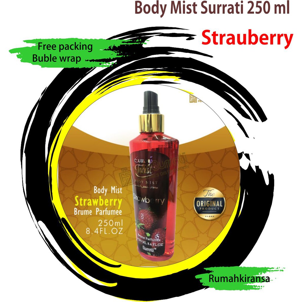 Body Mist 250ml - STRAWBERRY | Parfum Surrati