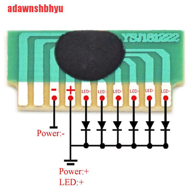 10pcs Chip Lampu Flash 6 Led 3-4.5v Untuk Sepeda