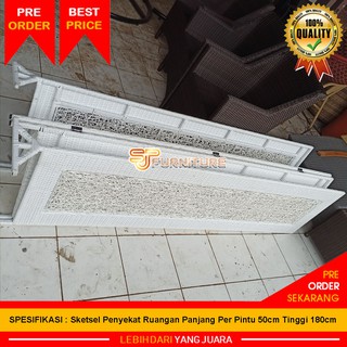   Harga  1 Pintu Daun  Sketsel Penyekat Ruangan Anyaman 