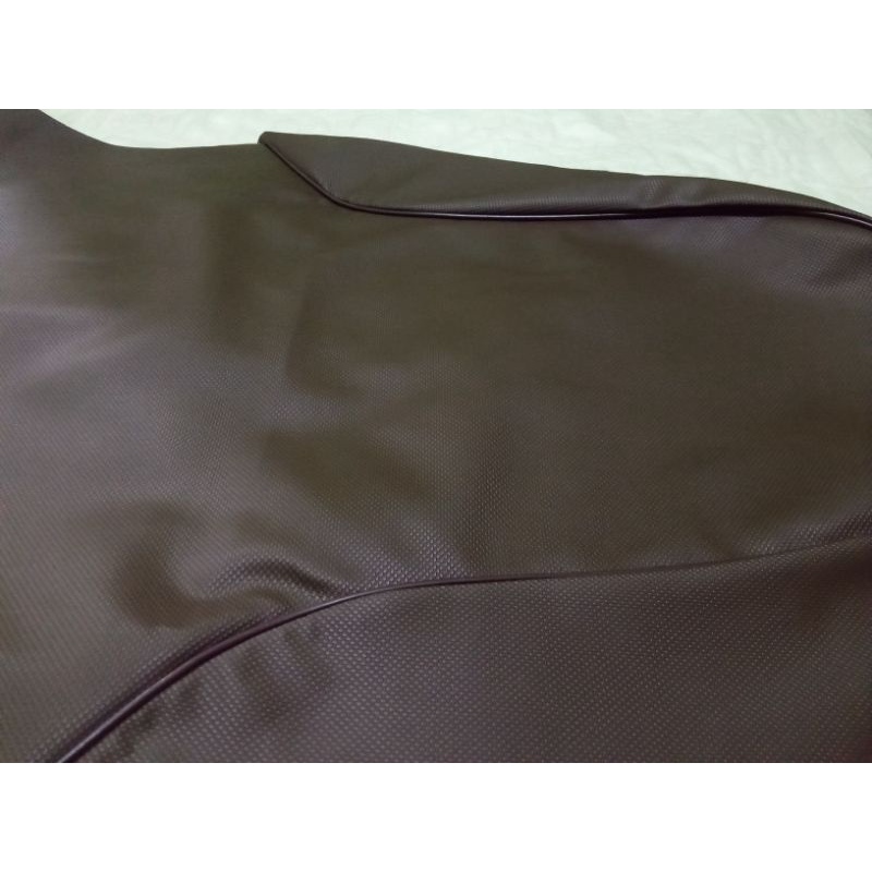 cover jok honda scopy coklat kulit jok honda scoopy coklat