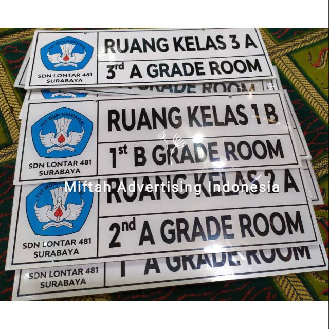 

Papan Ruang 30x10 cm