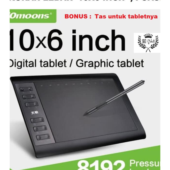 10moons G10 Graphic Drawing Tablet 10 x 6 Inch Original Vs Huion