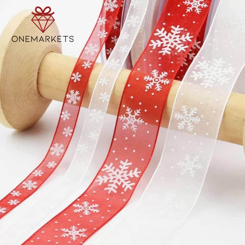 

1 ROLL Pita Lace Snowflake Natal - Ribbon Frozen Christmas PS104