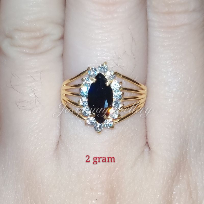 cincin mata besar 2 gram emas muda