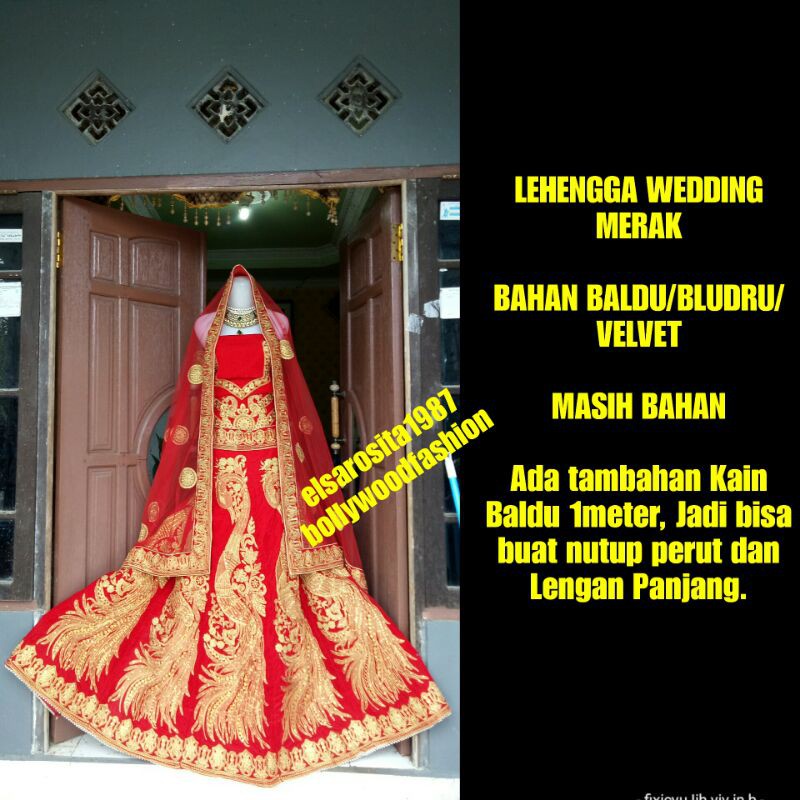 LEHENGGA WEDDING MERAK BALDU/BLUDRU/VELVET