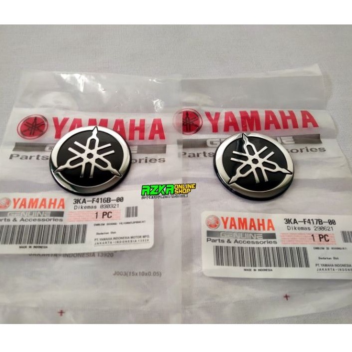 EMBLEM GARPUTALA TANGKI RX KING WARNA SILVER ORIGINAL YAMAHA