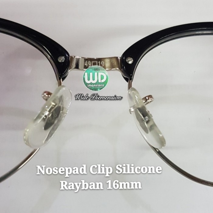 Nose Pad Kacamata Rayban Nosepad Model Jepit Bantalan Hidung Rayban Frame Sungglas Silicone Mudah Da