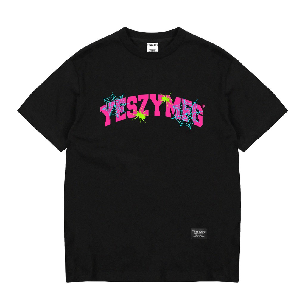 YESZY.MFG Tshirt Black Cyber Spider