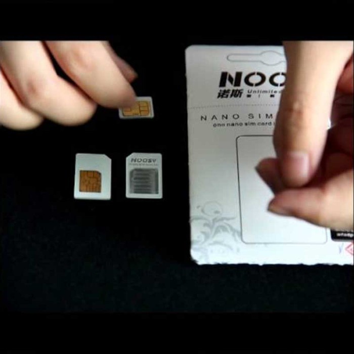 Sim Card Adapter Set  / Adapter Kartu sim Nano / Nano Sim Adapter Paket Noosy Sim Adapter -SC