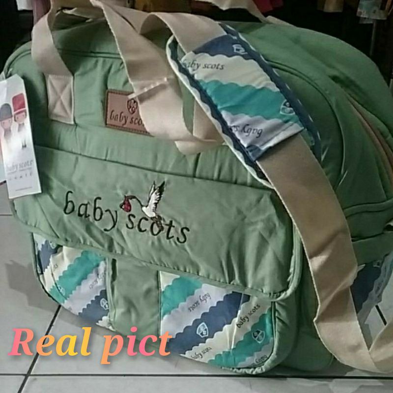 jnd BST4301,TAS BAYI BABY SCOTS ,DIAPERS BAG DIAGONAL SERIES