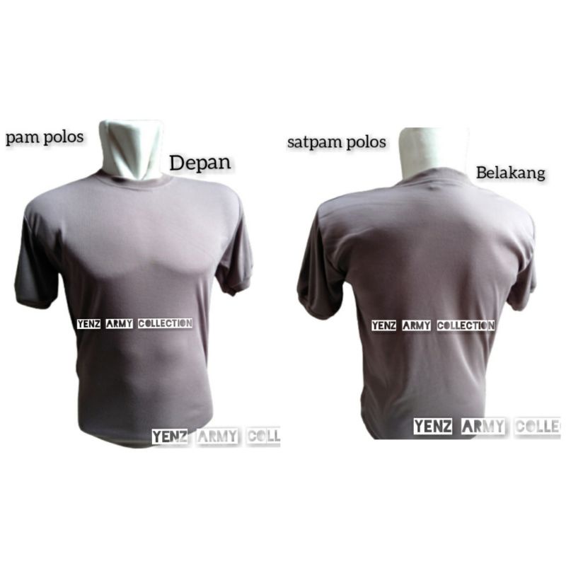 KAOS SATPAM POLOS COKLAT