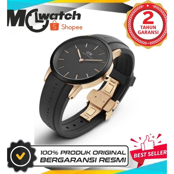 JAM TANGAN PRIA WANITA | RANTAI | KULIT | KARET | MURAH | ICONIC MOTION ROSEGOLD - FREE BOX