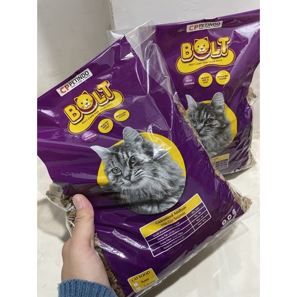 BOLT pakan kucing Repack 1kg