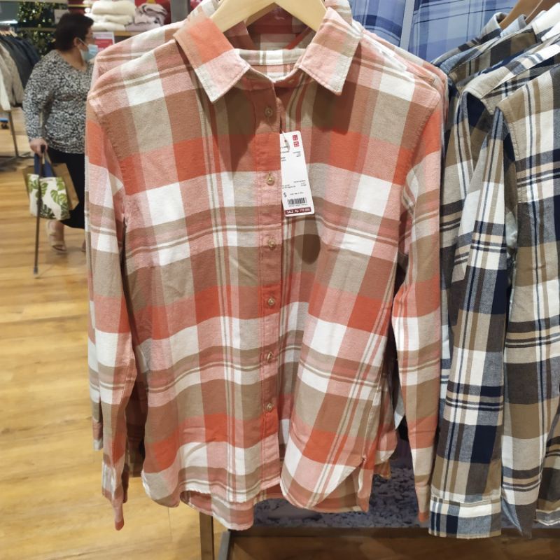 PL kemeja flanel UNIQLO cewek original