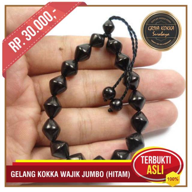 Gelang Kokka Wajik - Gelang Kayu - Gelang Kesehatan - Gelang Kaukah Asli - Gelang Kokka Asli