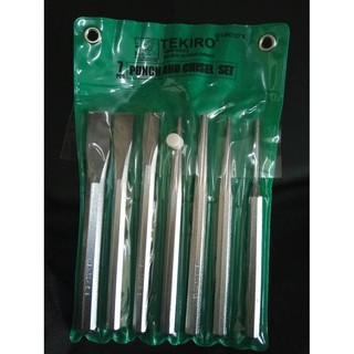 Tekiro Punch and Chisel Pahat  Besi Set 7 pcs Tekiro 