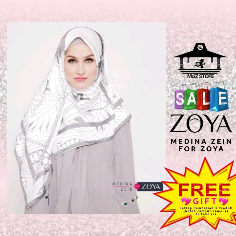 Zoya Medina Zein For Zoya Scarf Jilbab Hijab Scraf Kerudung Krudung Krudungan Kerudungan Motif Segi 