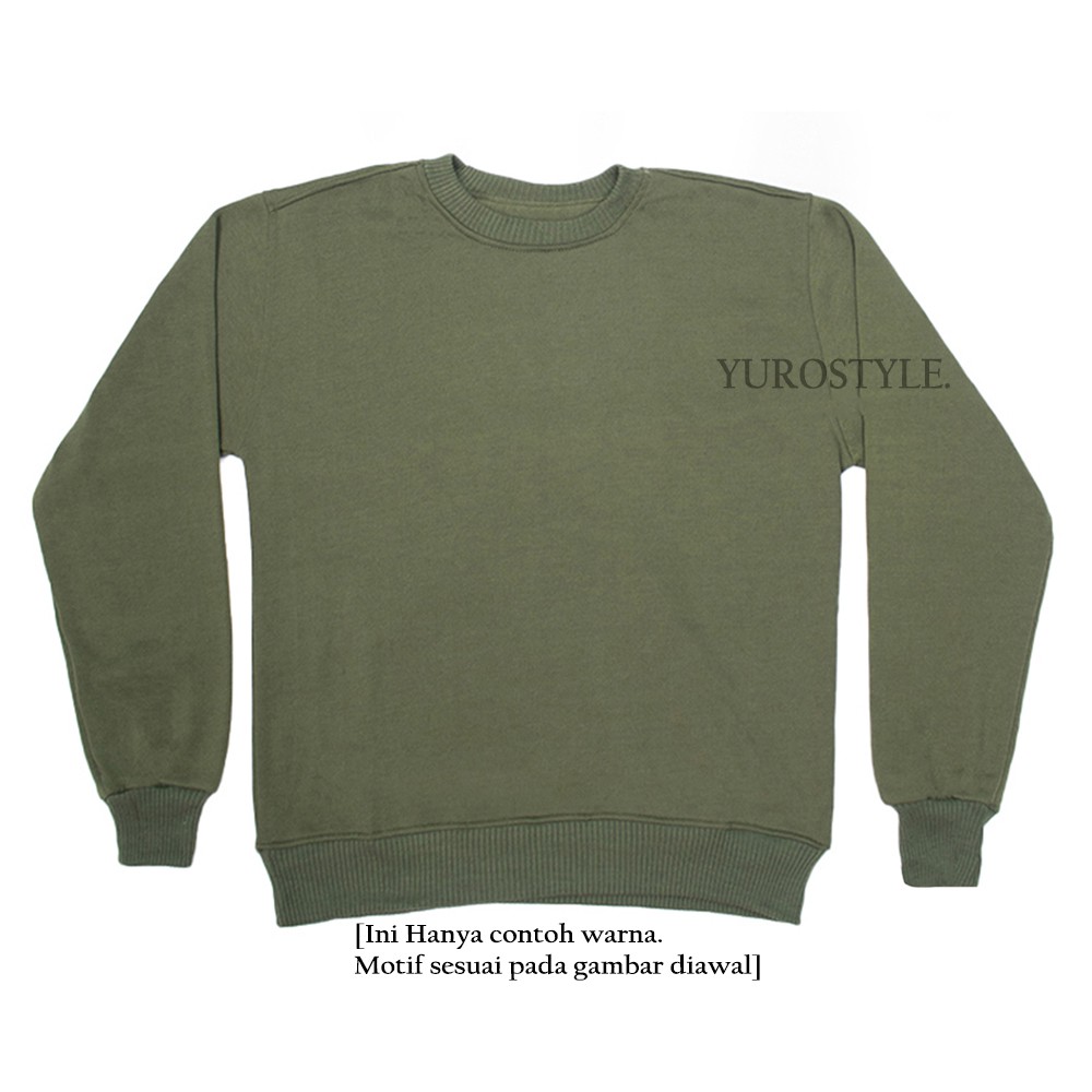 SWEATERPOLOS BASIC MONEY TALKS ( SABLON ) SIZE M-XXL ( PRIA & WANITA )-ARMY
