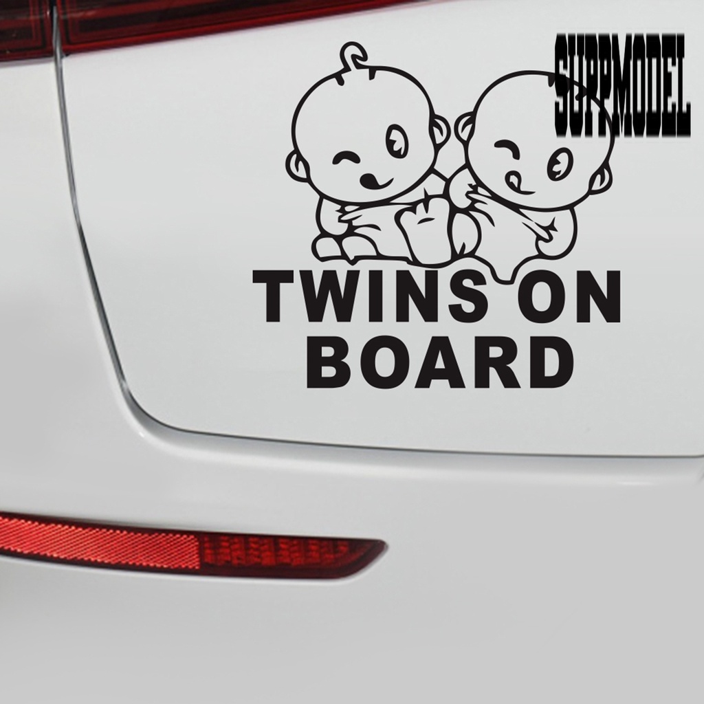 Stiker Motif BABY ON BOARD Warna Cerah Untuk Dekorasi Mobil