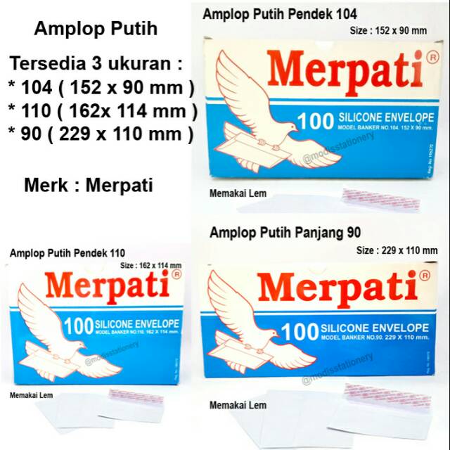 

Amplop Putih merpati