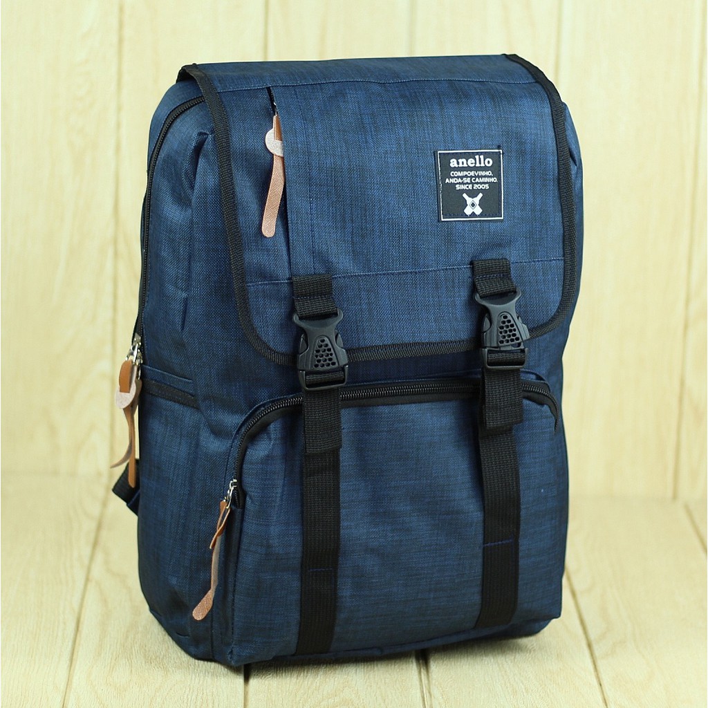 Tas Punggung Anelo Tancepan Biru Navy Keren Pria Wanita Back Pack Kece