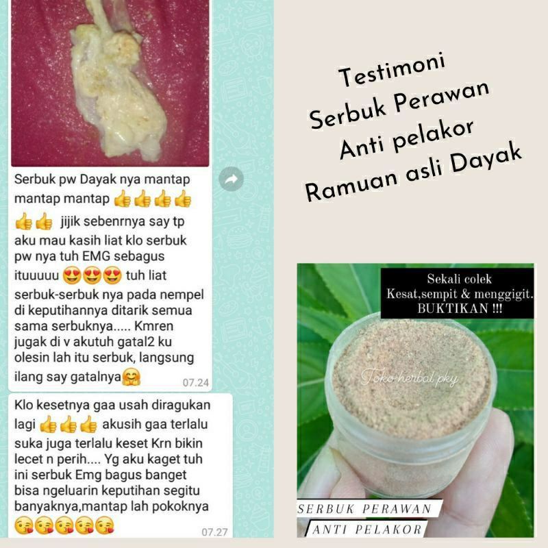 Serbuk perawan dayak anti pelakor // serbuk perawan dayak