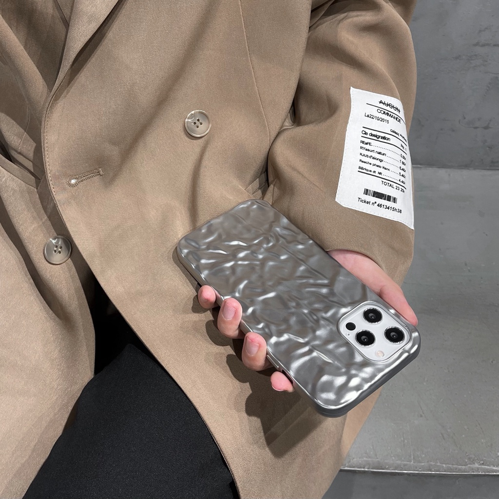 Soft Case Bahan Aluminum Tin Paper Shockproof Untuk Iphone 13 12 11 Pro Max 8 + 7 Plus X Xs Max Xr X