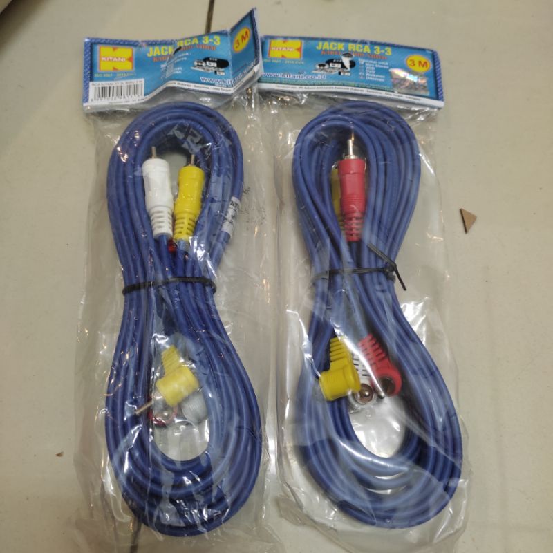 Kabel Audio RCA 3 ke 3 KITANI 3 meter