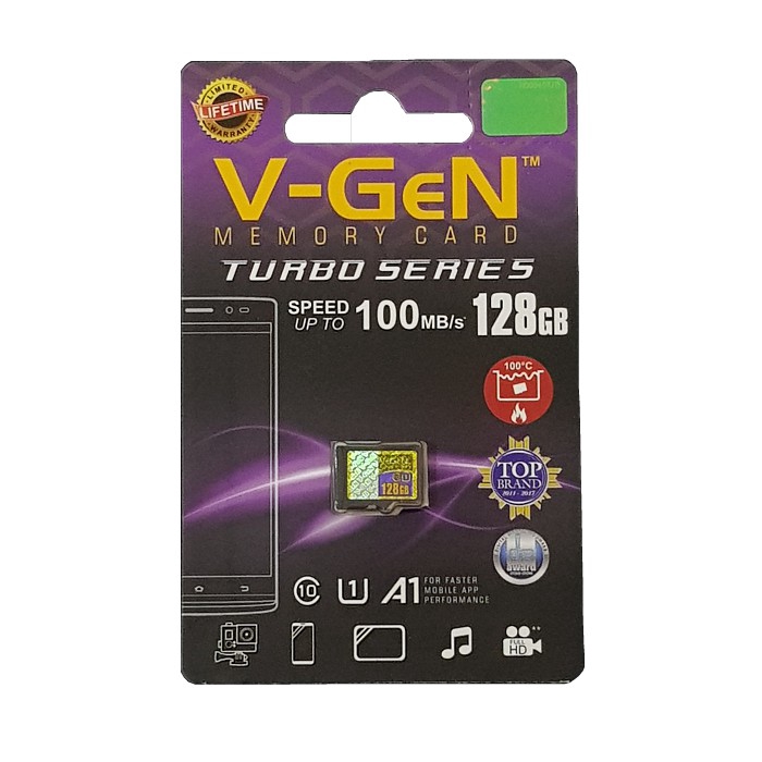 MEMORY MICRO SD CARD V-GEN 128 GB CLASS 10 MEMORI HP ORIGINAL MMC V-GEN