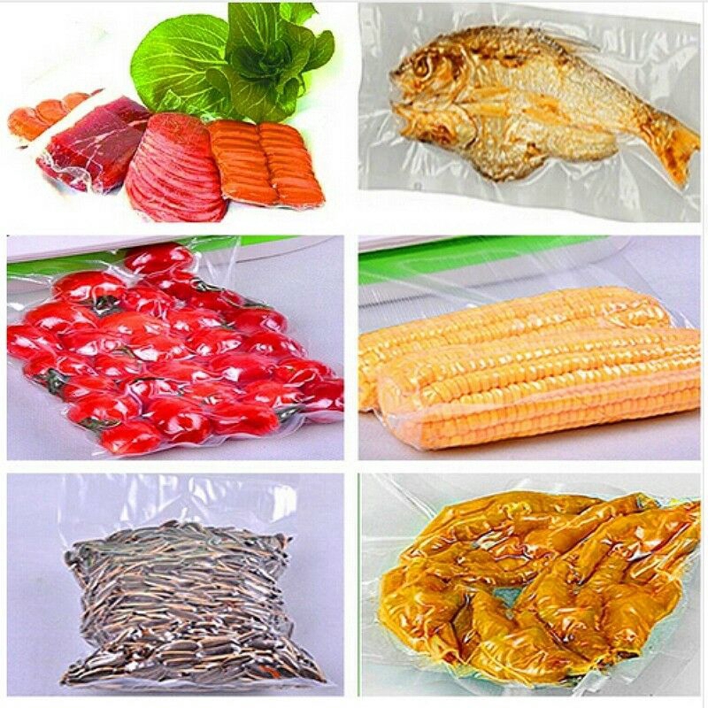 500 Cm/Roll Makanan Vacuum Packing Bag Daging Buah Sayuran Vakum Seal Kantong Penyimpanan Untuk Makanan Segar Menjaga Sous Vide Roll Bags Aksesoris Dapur