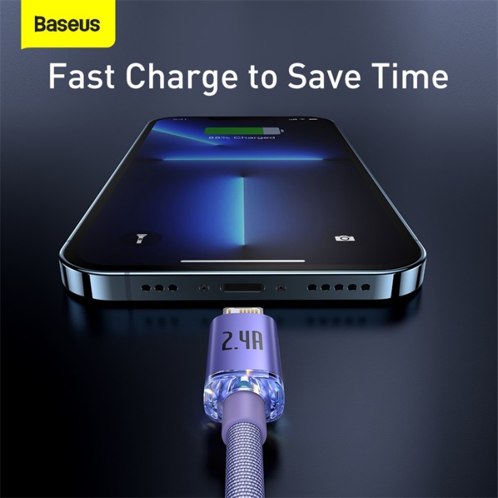 Baseus Crystal Shine Kabel iPhone Cable USB to Lightning Fast Charging