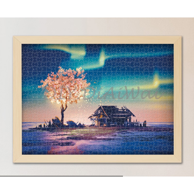 Mini Puzzle 1000 pcs Mainan Jigsaw Puzzle Tree Light-Mini Puzzle