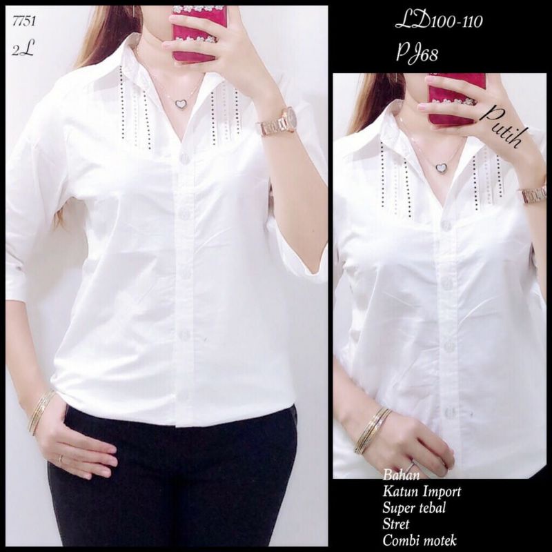 Blouse putih jumbo