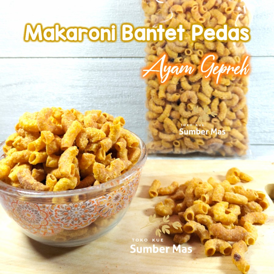 

KRIPIK MAKARONI PEDAS AYAM GEPREK - 1/4 kg