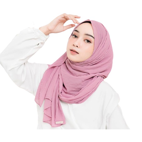 KS_Hijab OOTD/Pashmina Prisket Lidi Ceruty Babydoll-Kerudung Pashmina Ceruty Babydoll Premium