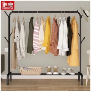 ES544 WINDPROOF CLOTHES HANGER SINGLE RAK PAKAIAN DENGAN GANTUNGAN TOPI